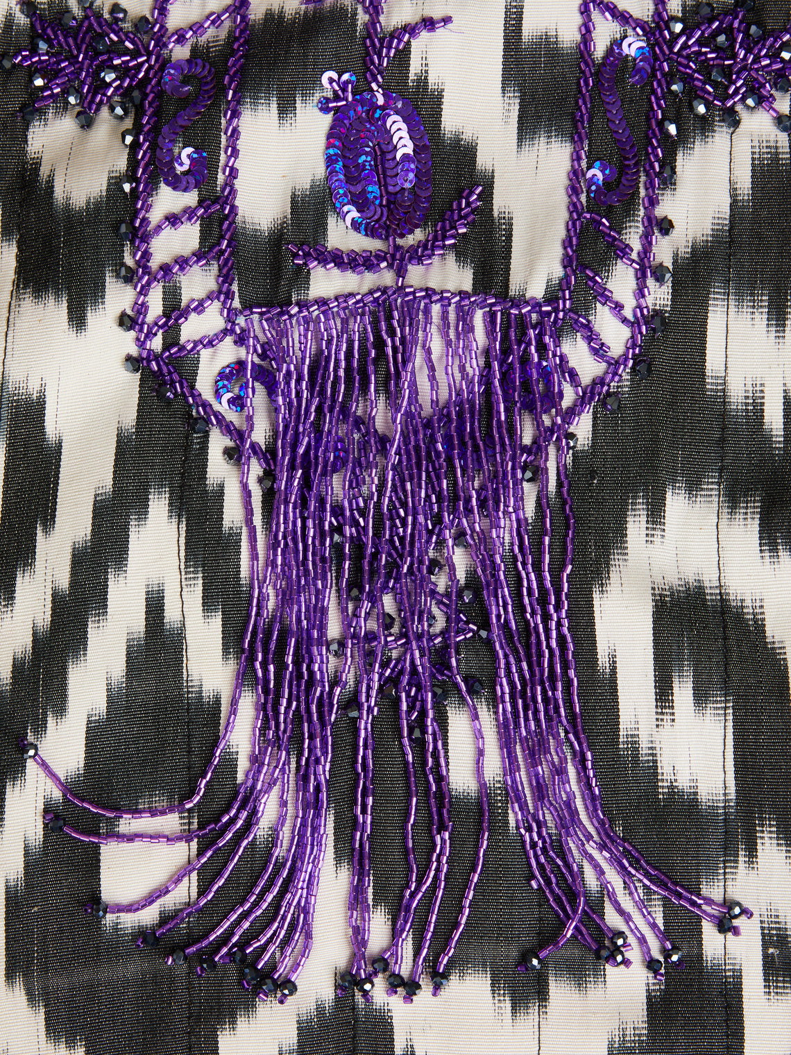 Nazzy Beglari - Hand-Loomed Ikat Silk and Cotton Reversible Robe | One Size -  - ABASK