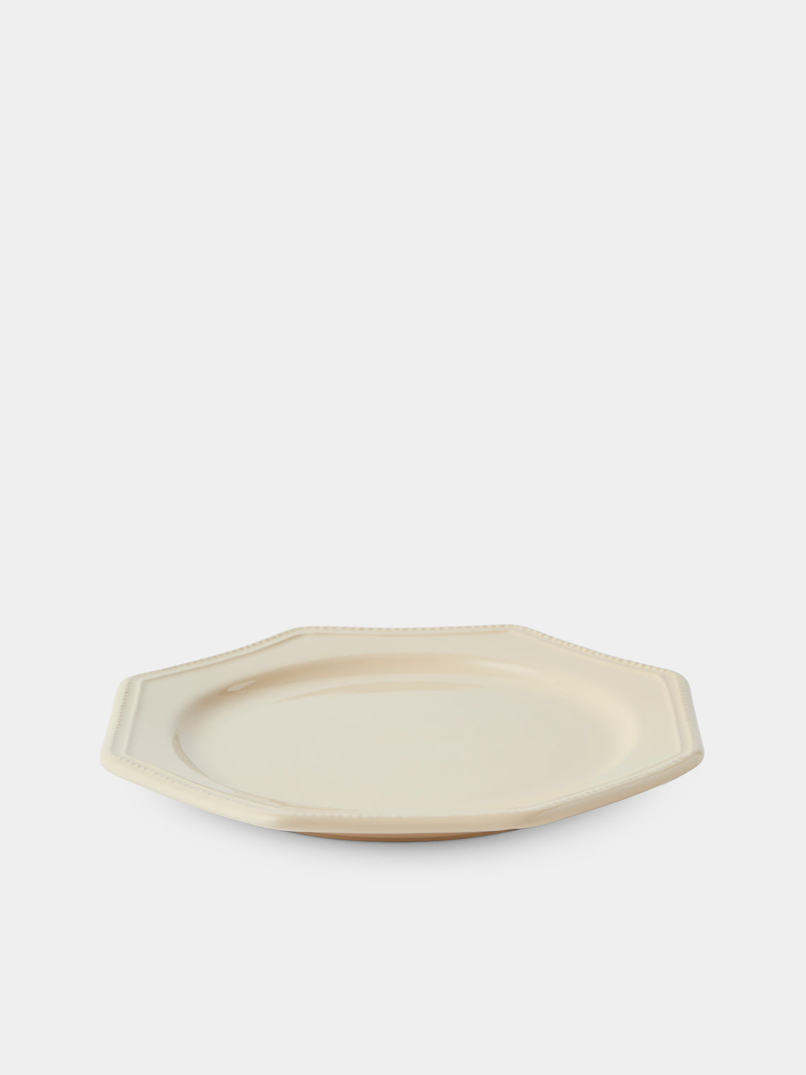 Maison Pichon Uzès - Louis XVI Hand-Glazed Ceramic Dinner Plates – 10in/26cm (Set of 4) - White - ABASK