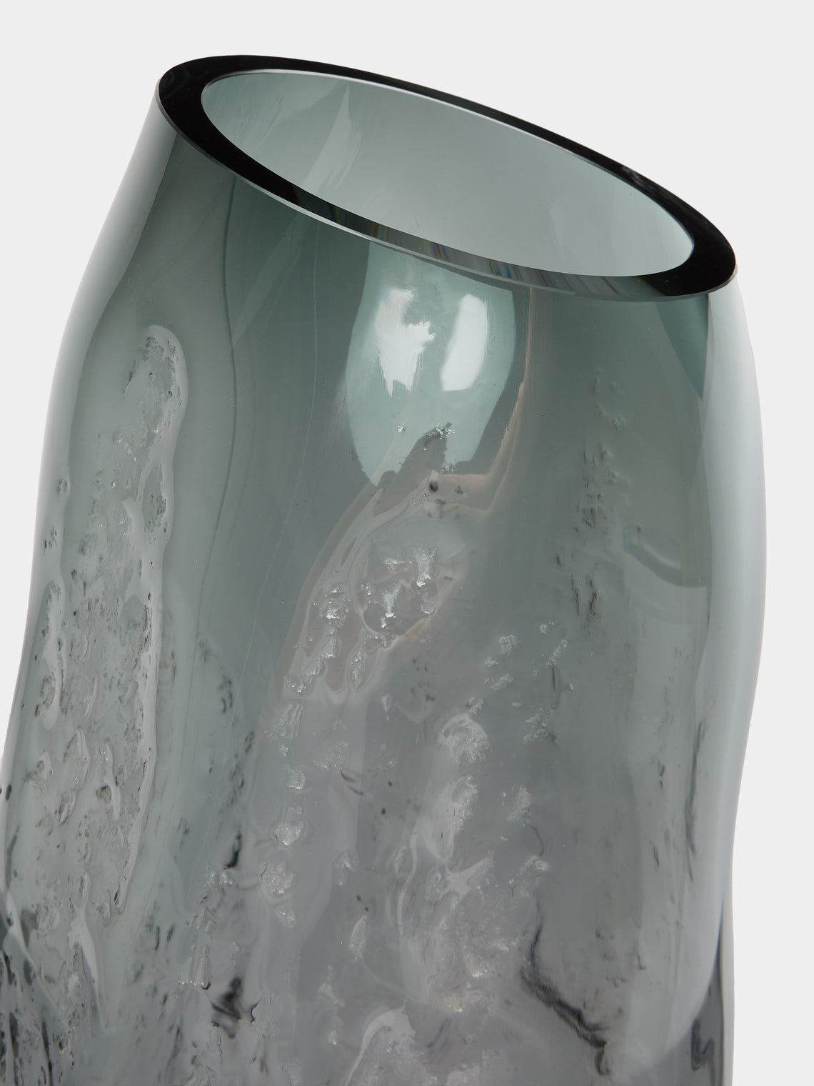 David Valner - Bark Hand-Blown Glass Large Vase -  - ABASK