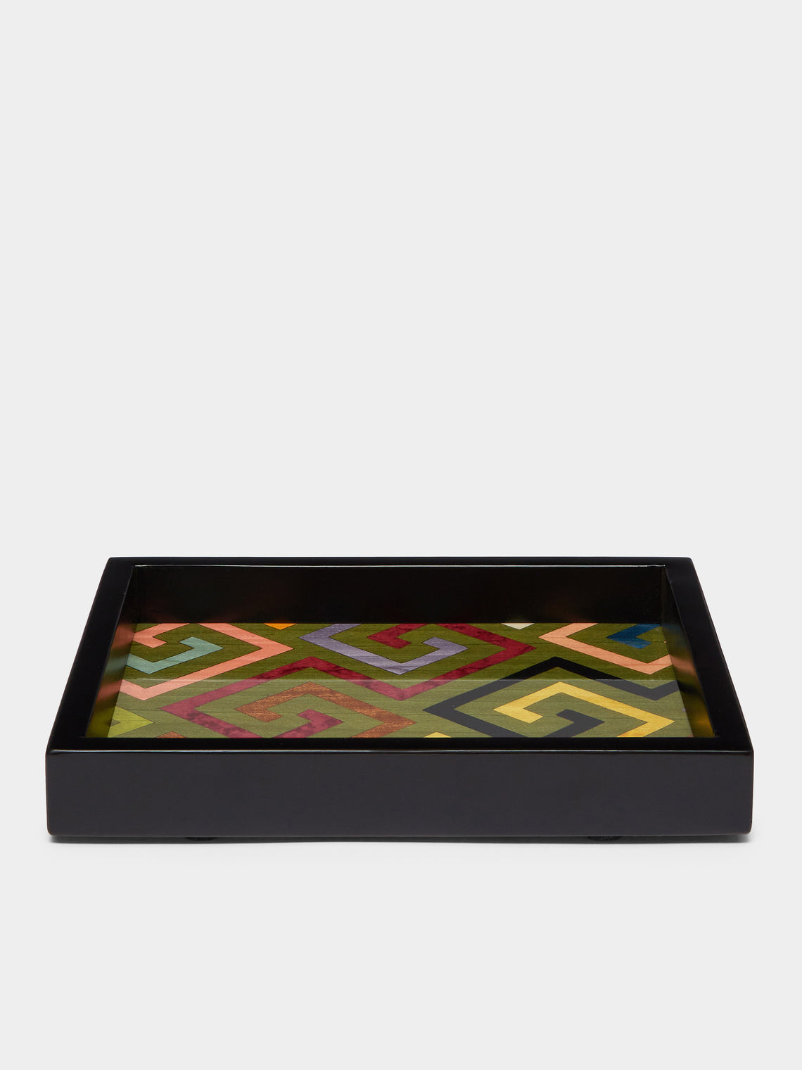 Biagio Barile - Labyrinth Wood Inlay Small Tray -  - ABASK