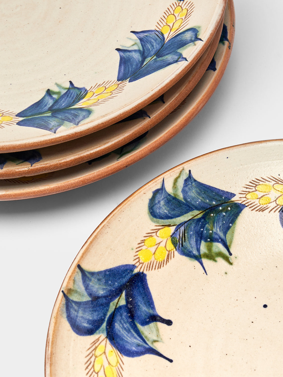 Anut Cairo - Manial Hand-Painted Ceramic Dinner Plates (Set of 4) -  - ABASK