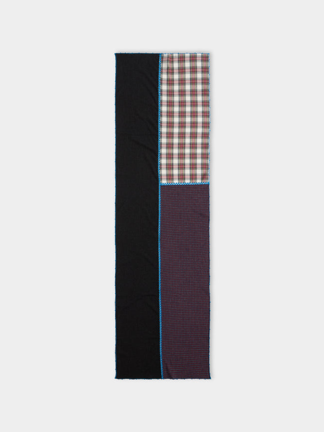 Leo Atlante - Men's Oups Cotton Scarf (69in/1.75m) - Blue - ABASK - 
