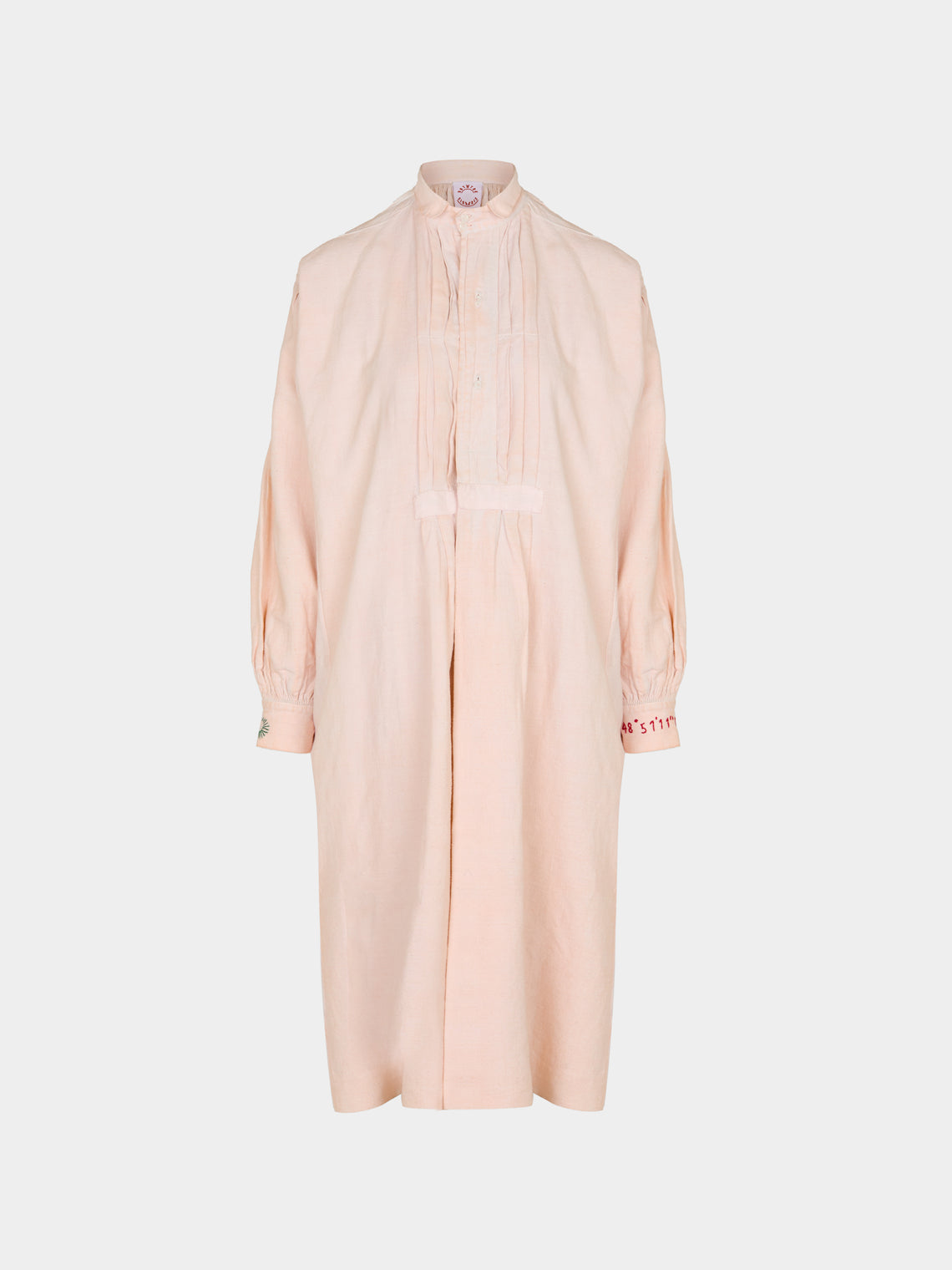 Kilometre Paris - The Olive Tree Embroidered Linen Dress | One Size -  - ABASK - 