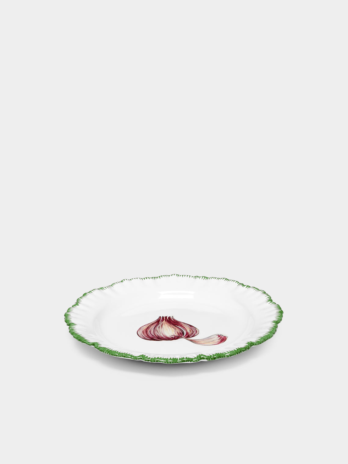 Atelier Soleil - Vegetable Garden Garlic Hand-Painted Ceramic Side Plate -  - ABASK