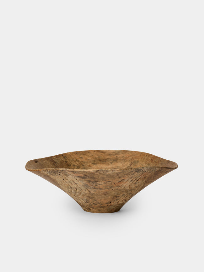 Iida Woodturning - Hand-Turned Oak Earth-Finish Bowl - Brown - ABASK - 