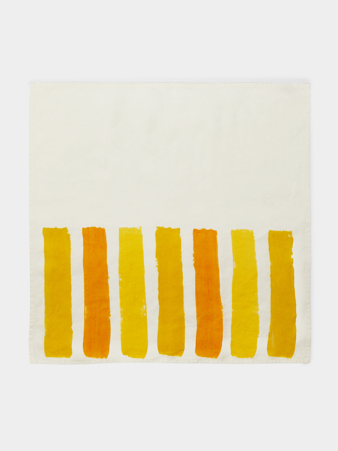 Stamperia Bertozzi - Striped Hand-Painted Linen Napkins (Set of 4) -  - ABASK