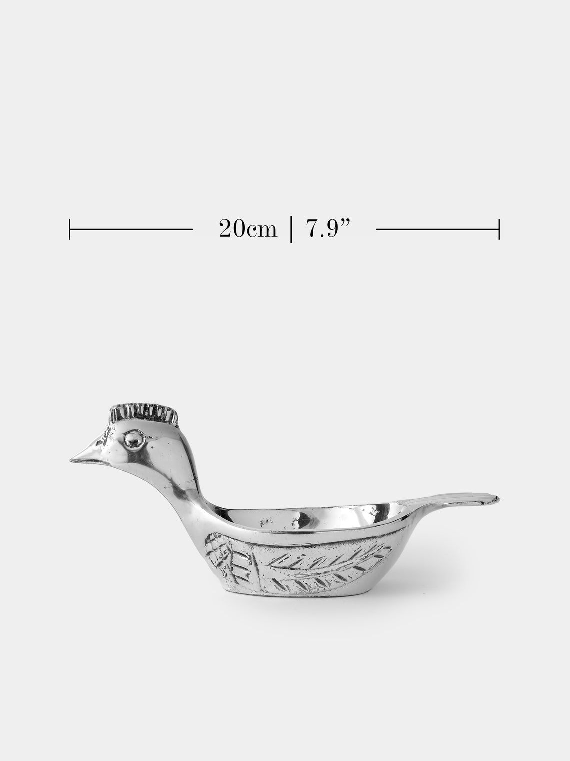 Antique and Vintage - 1970s Valenti Bird Silver-Plated Vide Poche - Silver - ABASK