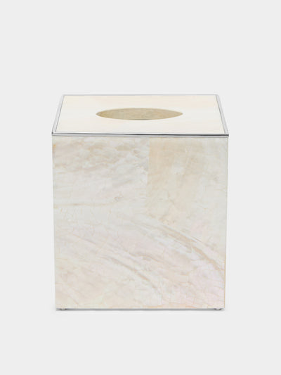 Objet Luxe - Sienna Mother-of-Pearl Square Tissue Box -  - ABASK - 