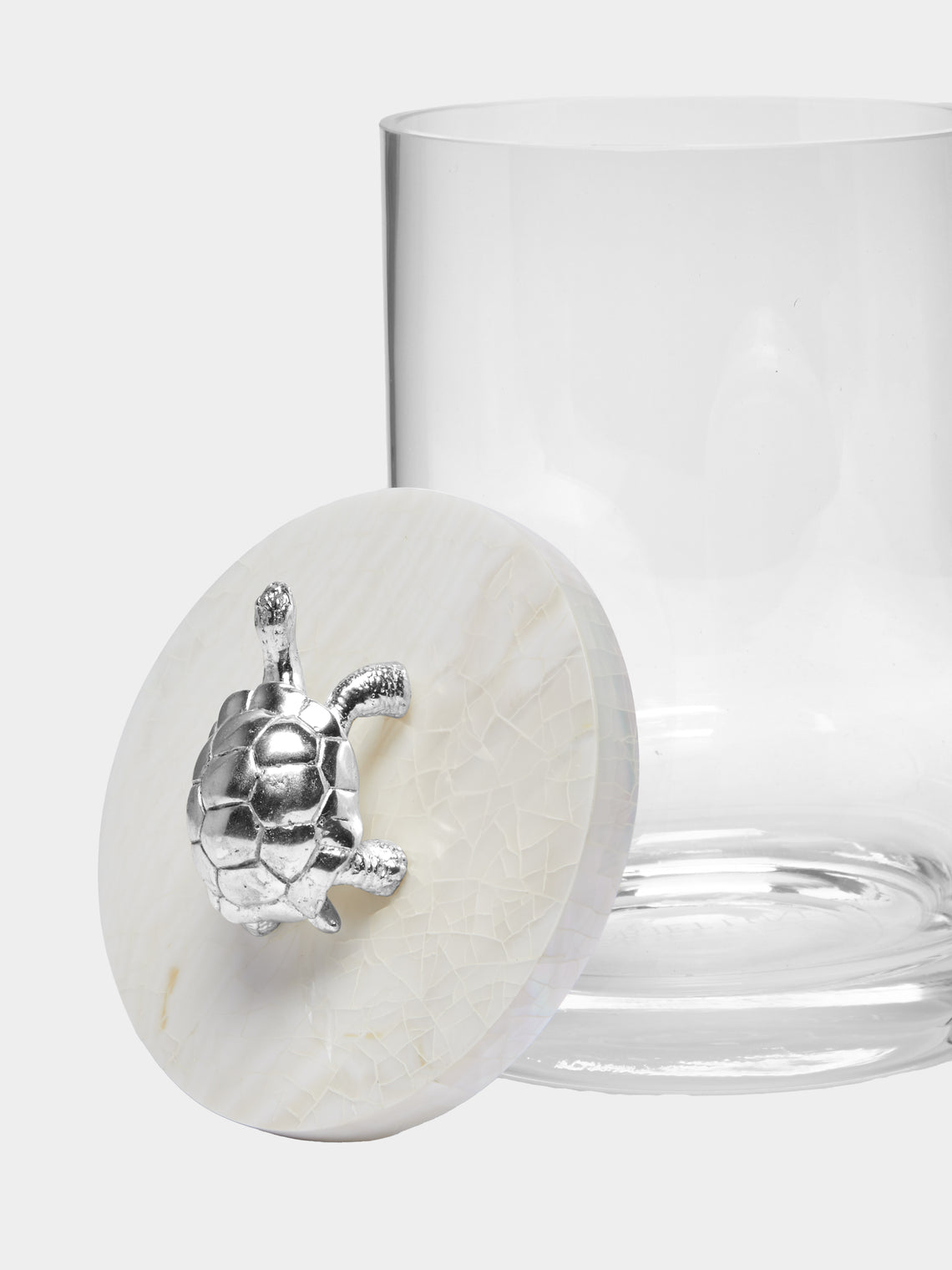 Objet Luxe - Silver-Plated, Shell and Glass Jar -  - ABASK