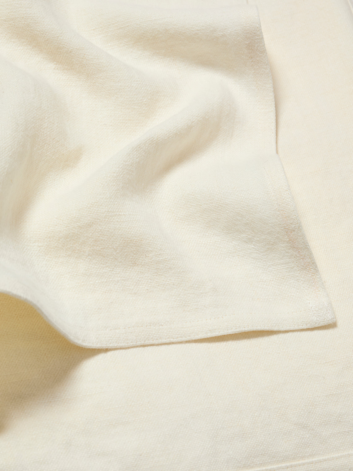 Libeco - Hudson Belgian Linen Blanket (130in/3.3m) - Cream - ABASK
