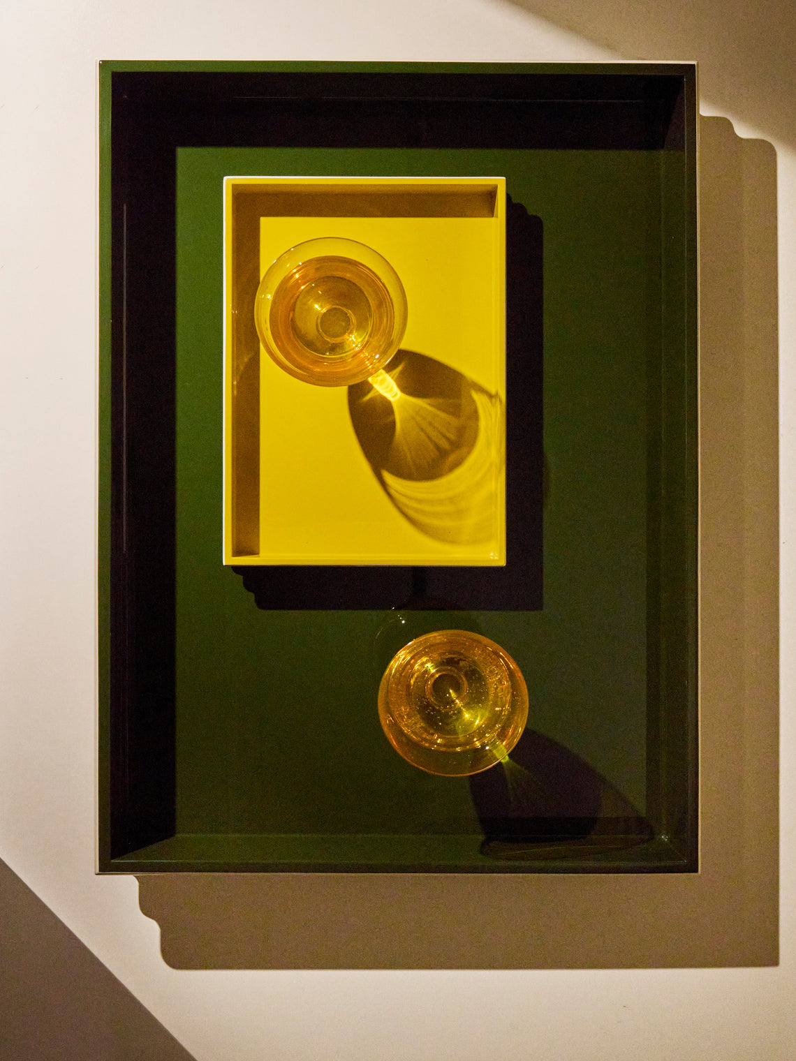The Lacquer Company - Wiggle Lacquered Large Tray - Green - ABASK
