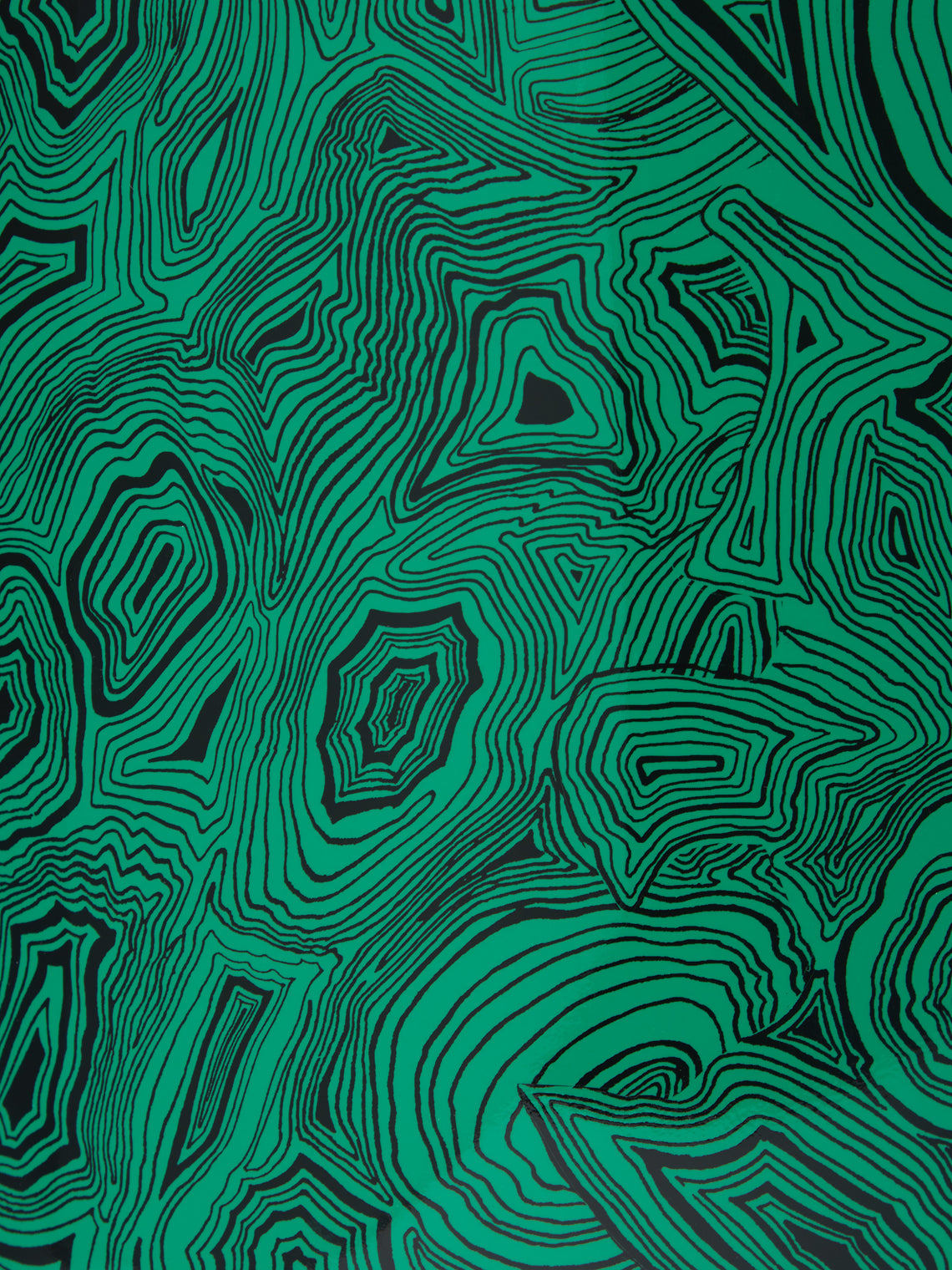 Fornasetti - Malachite Metal Wastepaper Bin -  - ABASK