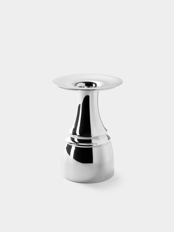 San Lorenzo - 1993 Afra and Tobia Scarpa Pure Silver Vase (5.5in/13.5cm) - Silver - ABASK - 