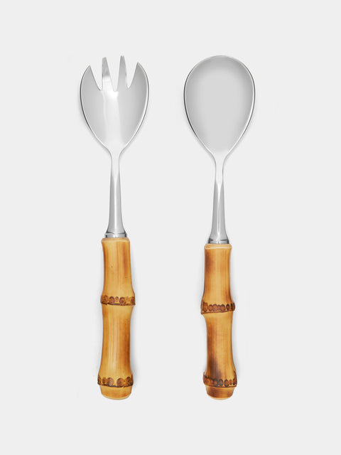 Lorenzi Milano - Bamboo Salad Serving Set -  - ABASK - 