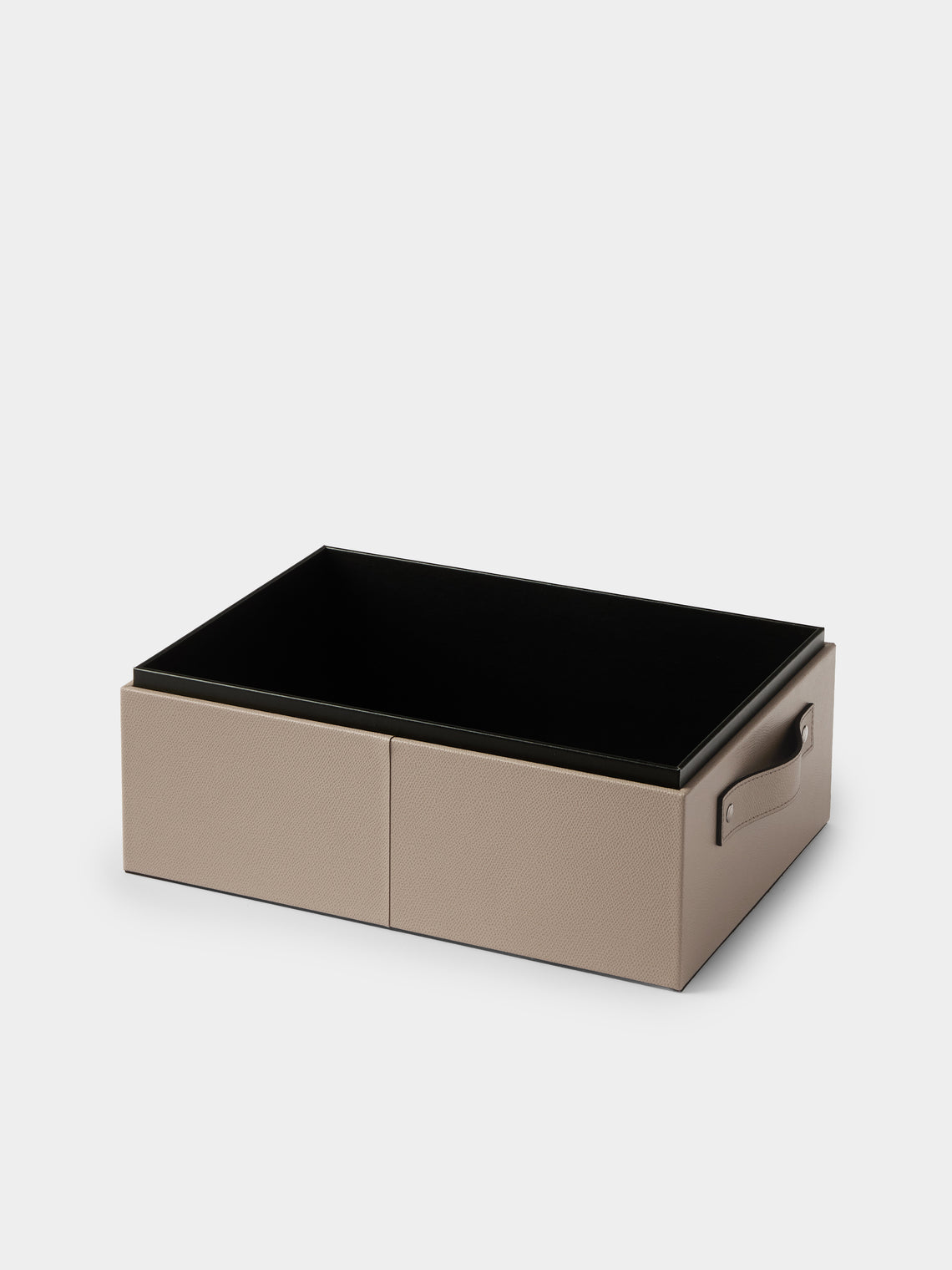 Pinetti - Avio Leather Small Storage Box - Taupe - ABASK