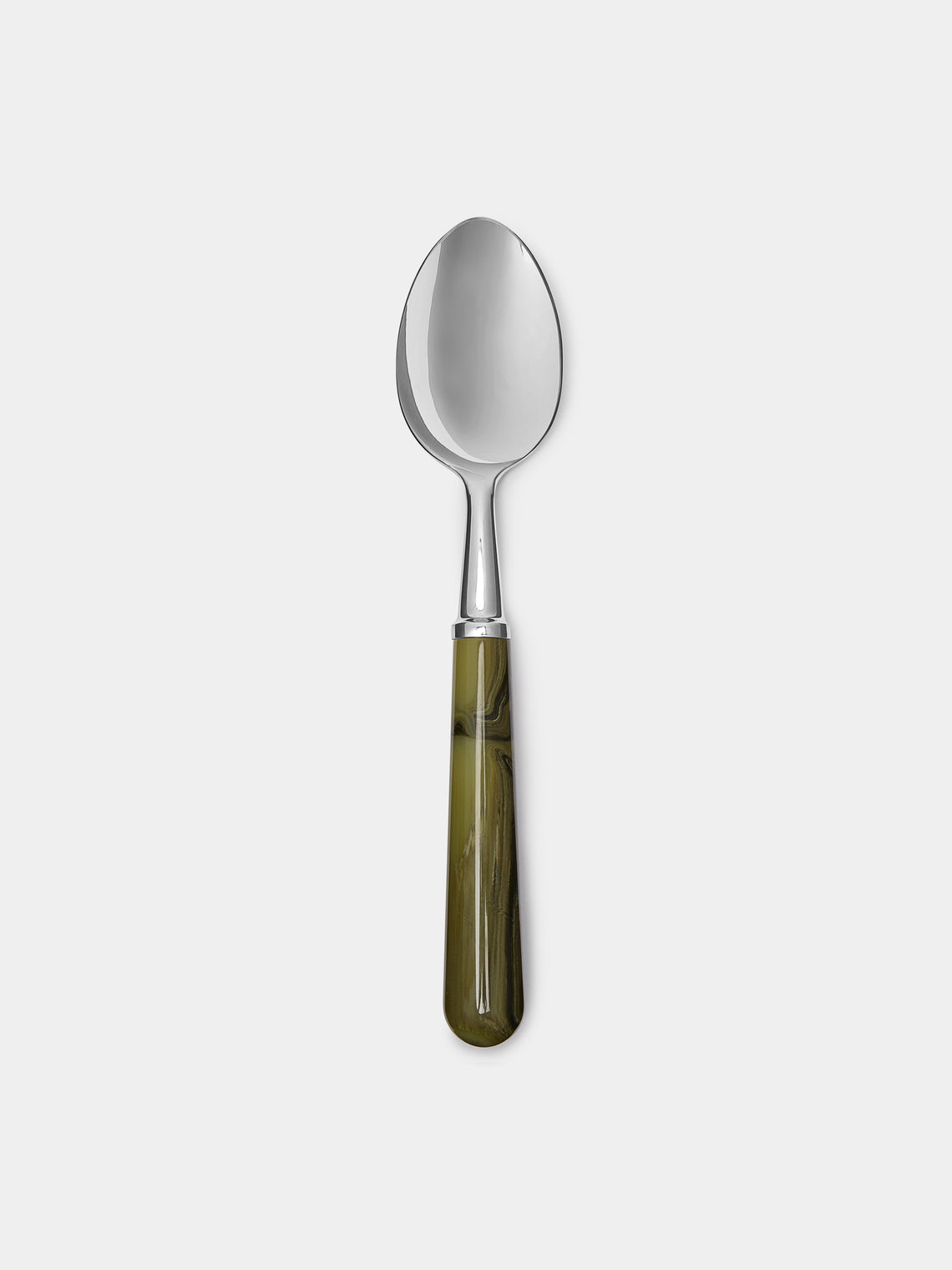 Alain Saint-Joanis - Marbled Resin Dessert Cutlery (Set of 3) - Green - ABASK