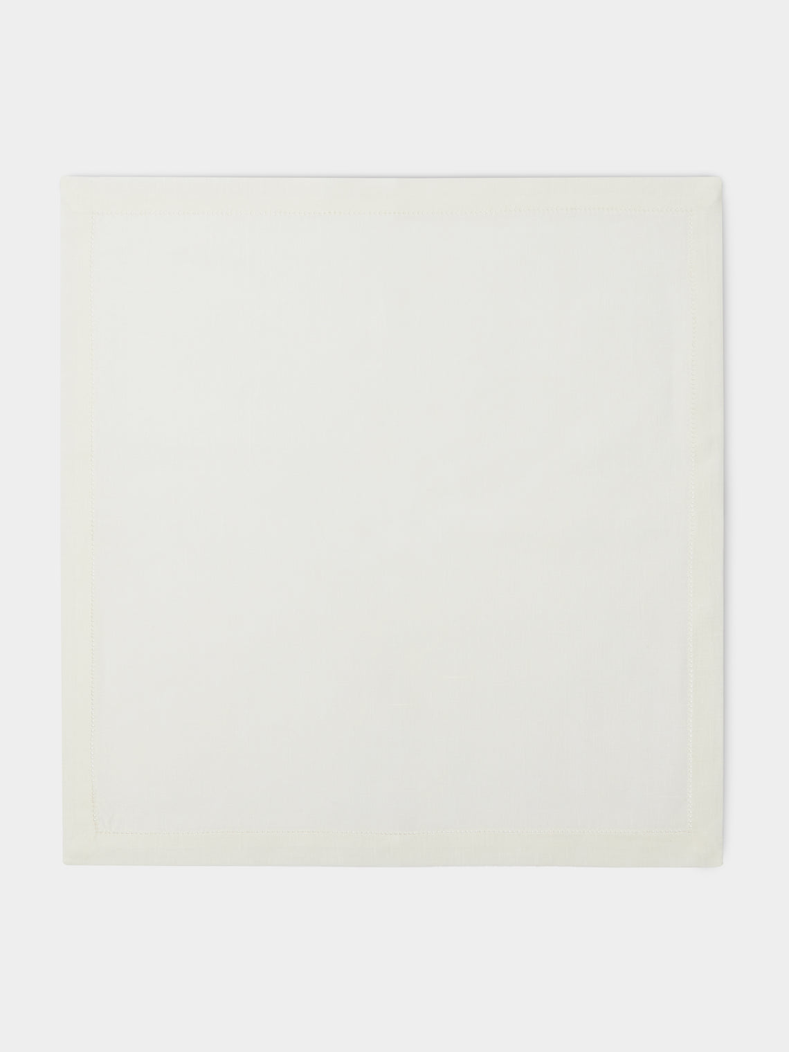 Volga Linen - Hem-Stitch Linen Napkins (Set of 6) -  - ABASK