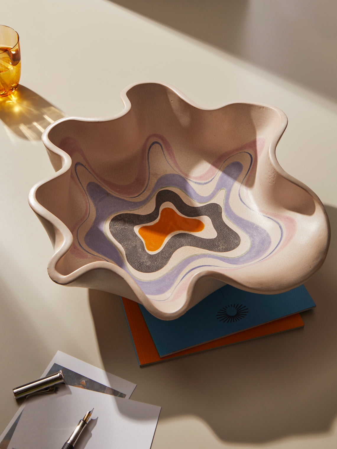 Antique and Vintage - 1960s Ceramic Wavy Dish - Multiple - ABASK