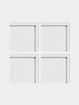 Los Encajeros - Tokyo Linen Napkins (Set of 4) - White - ABASK - 