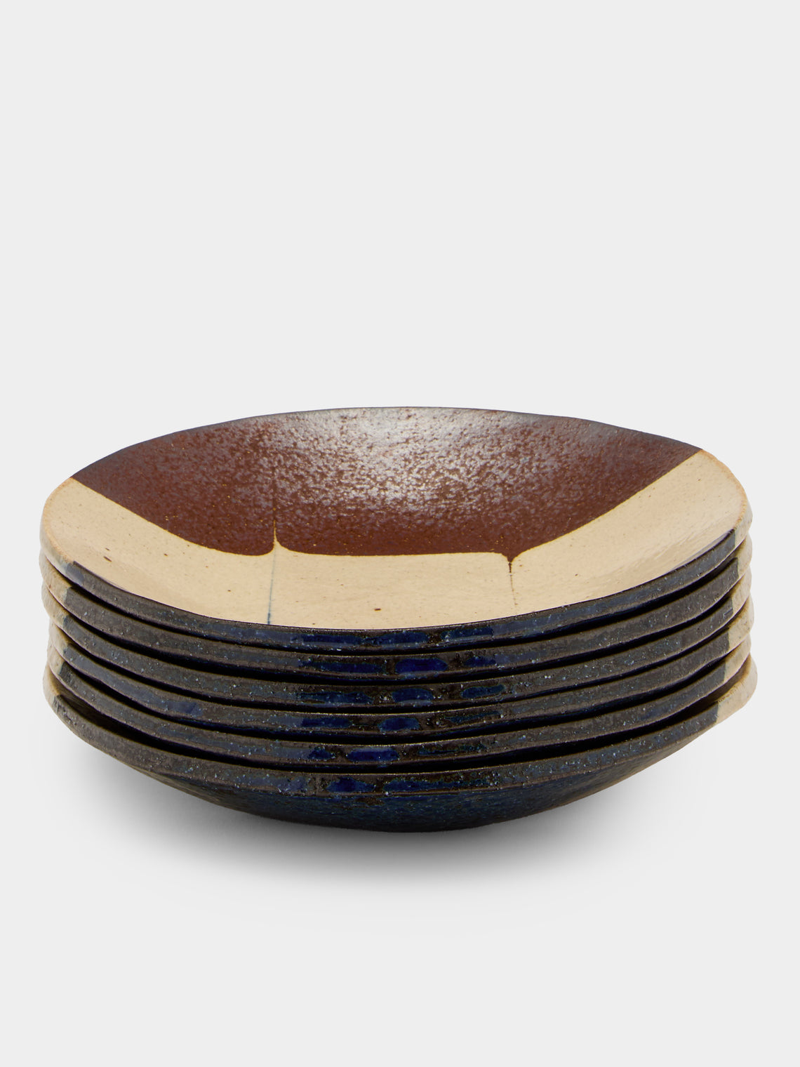 Makidani-gama - No. 1 Nerikomi Ceramic Plates – 7in/18cm (Set of 6) - Multiple - ABASK