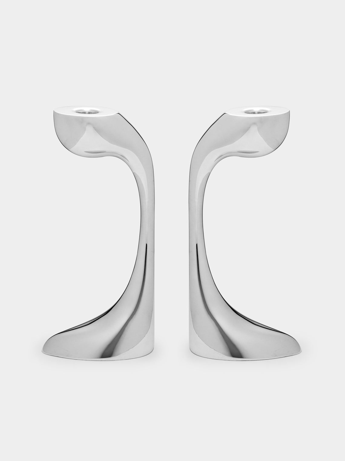 De Vecchi - Petalo Silver-Plated Candlesticks (Set of 2) -  - ABASK - 