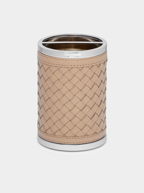 Riviere - Woven Leather Toothbrush Holder -  - ABASK - 