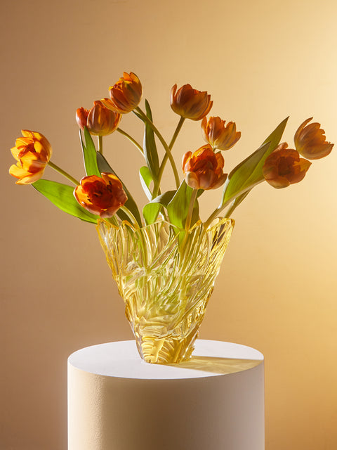 Antique and Vintage - 1930s Bohemian Crystal Vase -  - ABASK