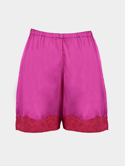 Ryan Roche - Silk Mini Shorts | Size: S - Pink - ABASK - 