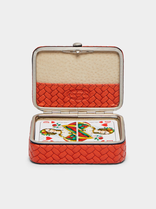 F. Hammann - Leather Playing Cards Set -  - ABASK