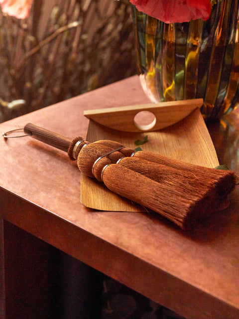 Takada - Cypress Tawashi Dustpan and Brush -  - ABASK