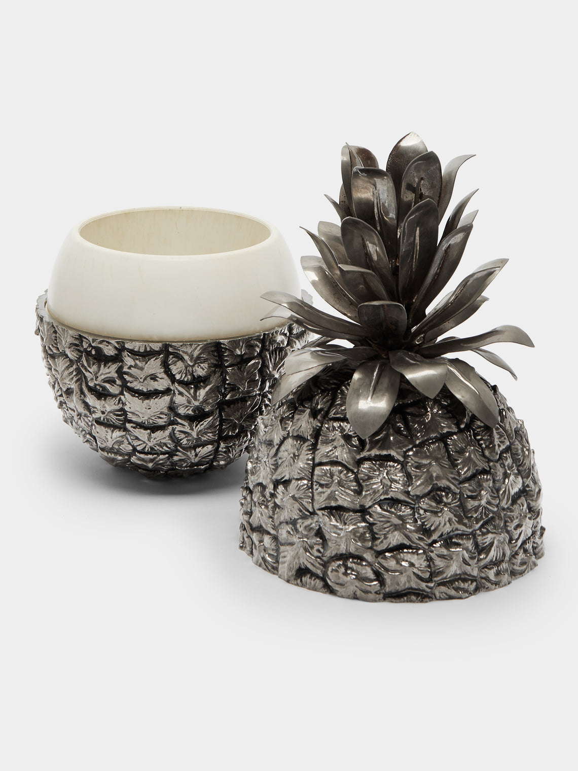 Antique and Vintage - 1960 Mauro Manetti Silver-Plated Pineapple Cooler -  - ABASK