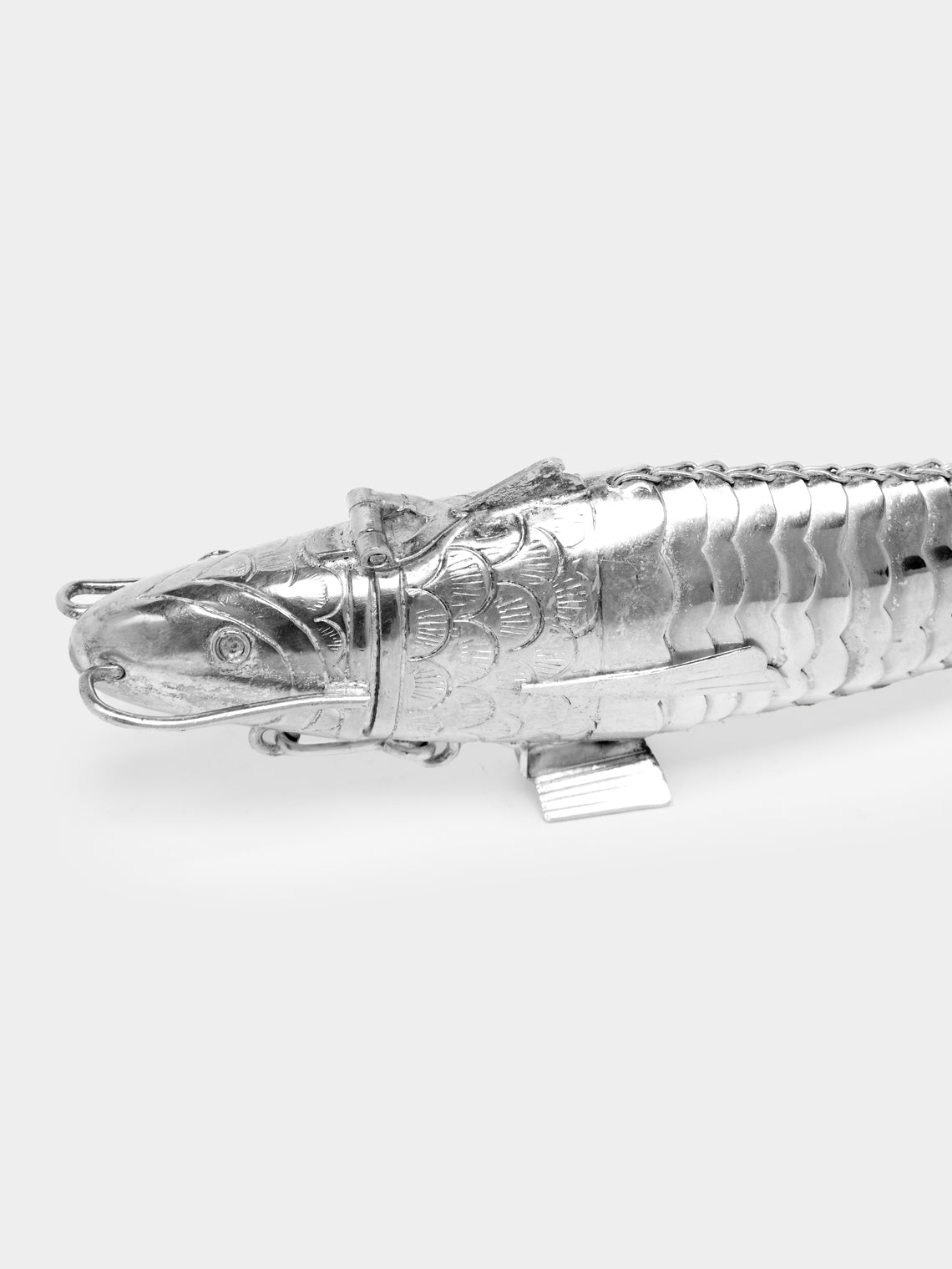 Antique and Vintage - 19th-Century Solid Silver Fish Pill Box -  - ABASK