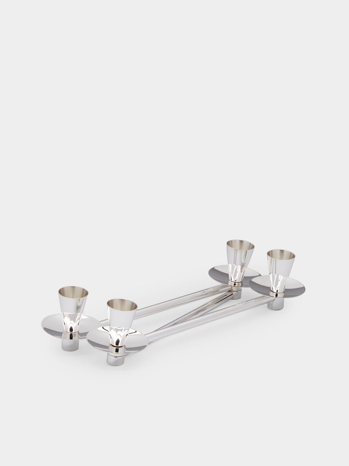De Vecchi - T8 Snodabile Silver-Plated Candle Holder -  - ABASK