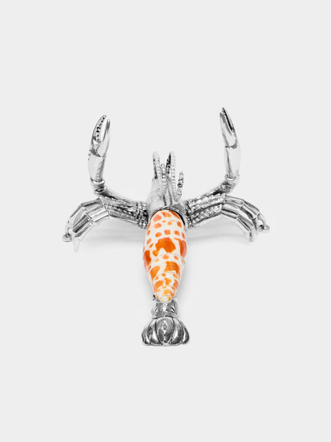 Objet Luxe - Silver-Plated and Shell Menu Holder -  - ABASK - 