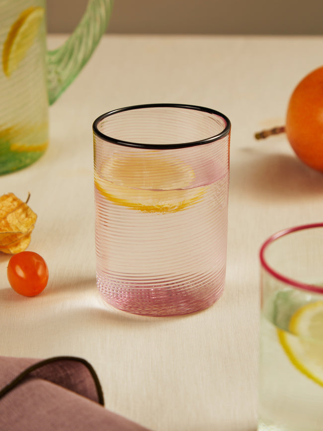 Giberto - Fizzy Hand-Blown Murano Glass Water Tumbler -  - ABASK