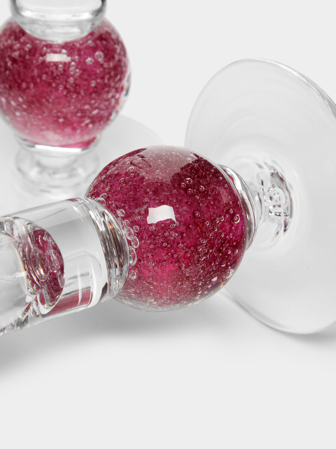 Stewart Hearn - Stellar Hand-Blown Glass Candlesticks (Set of 2) -  - ABASK
