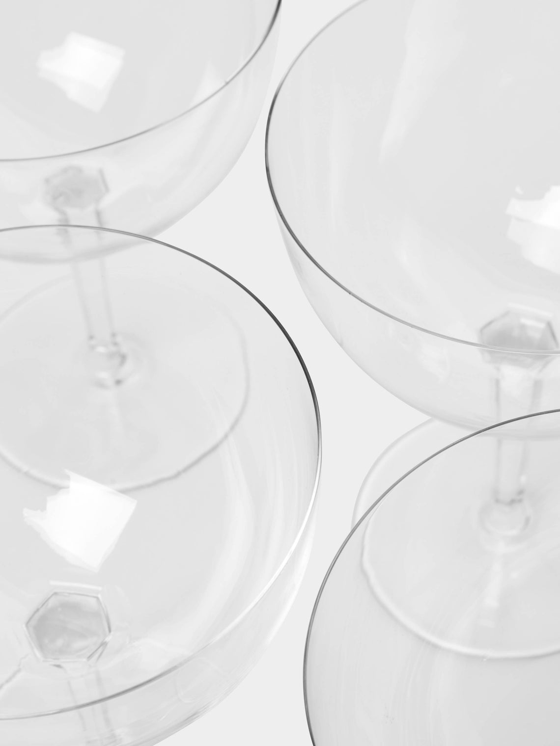Antique and Vintage - 1930s Baccarat Crystal Large Coupes (Set of 9) -  - ABASK