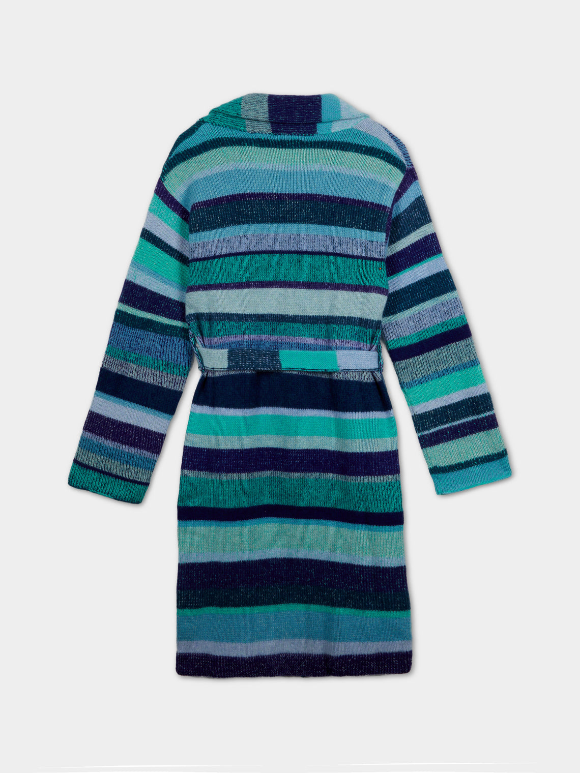 The Elder Statesman - Stripe Super Soft Cashmere Robe (Set) -  - ABASK