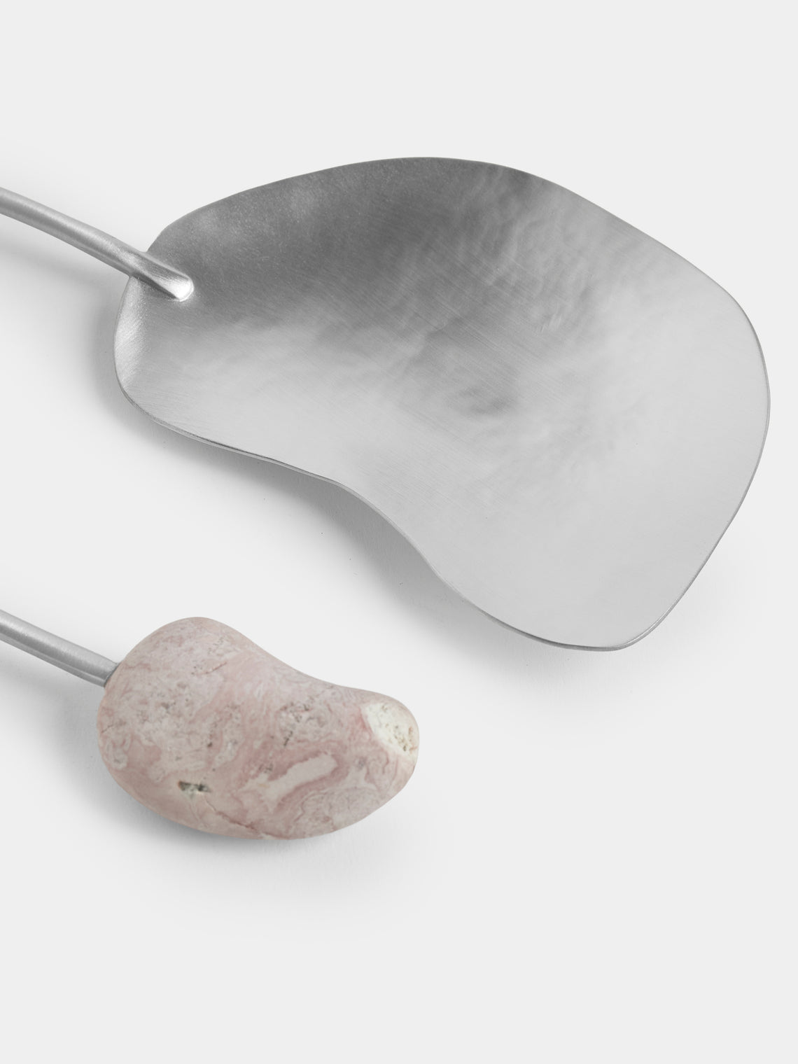 Thalia Maria Silver - Sterling Silver and Pebble Servers (Set of 2) - Silver - ABASK