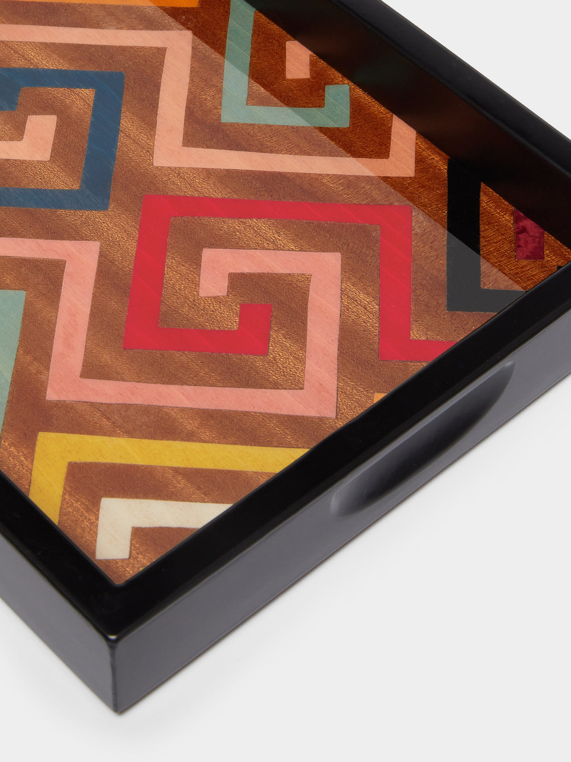 Biagio Barile - Labyrinth Wood Inlay Small Tray -  - ABASK