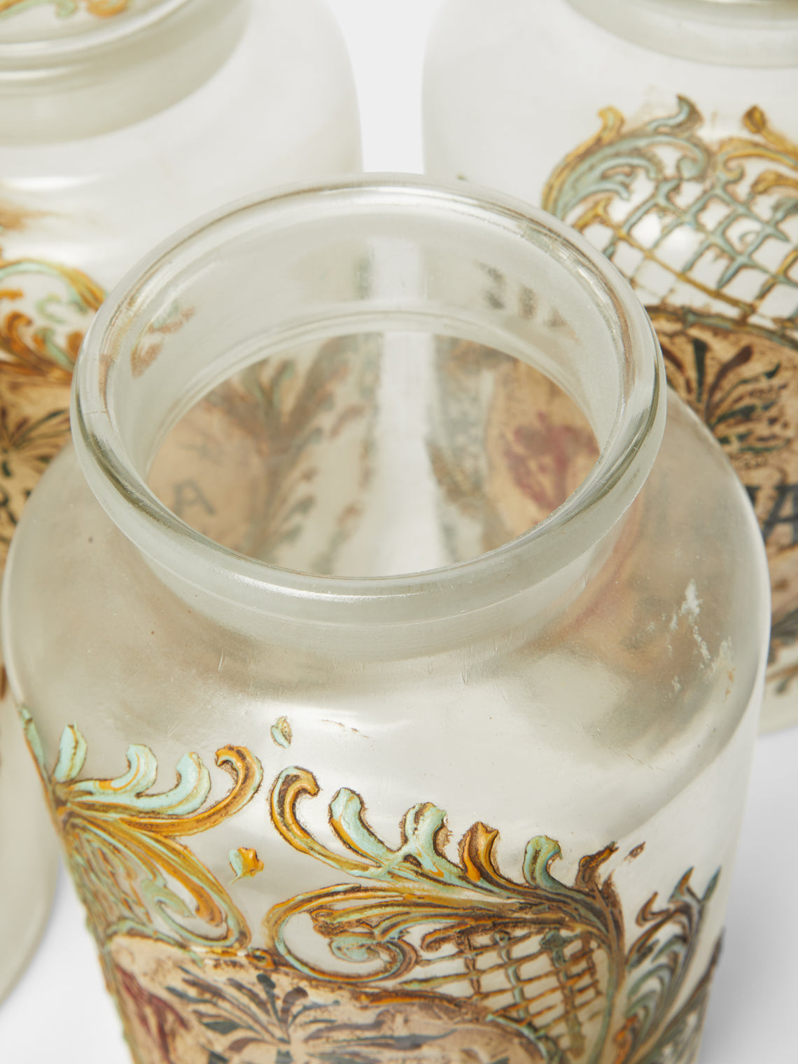 Antique and Vintage - 18th-Century Italian Glass Apothecary Jars (Set of 5) -  - ABASK
