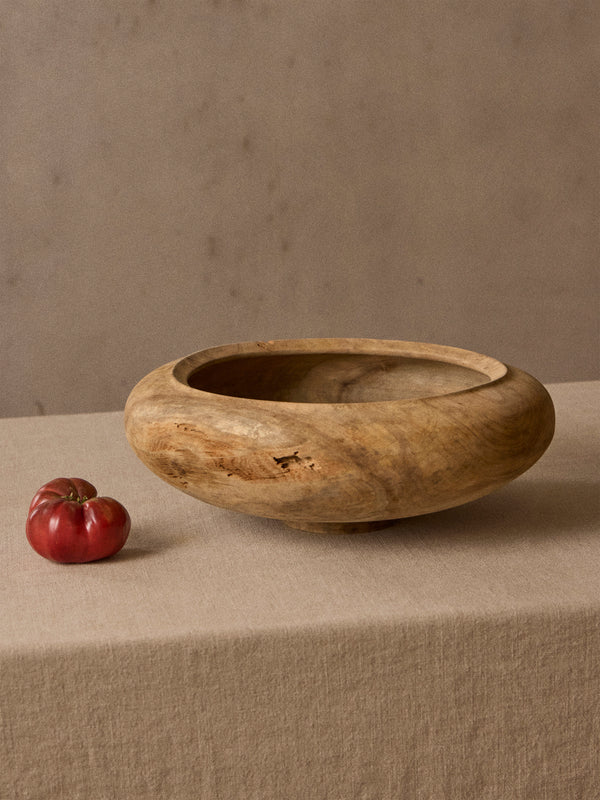 Iida Woodturning - Hand-Turned Dogwood Earth-Finish Bowl - Brown - ABASK