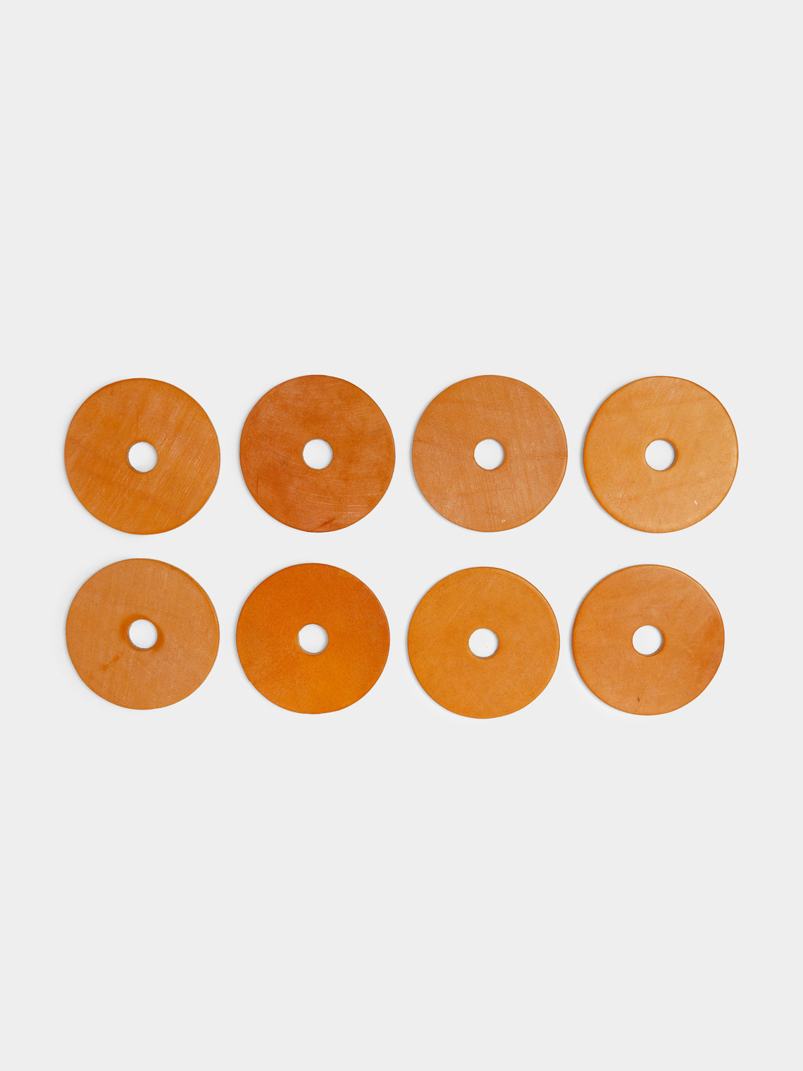 Otis Ingrams - Leather Coasters (Set of 8) -  - ABASK