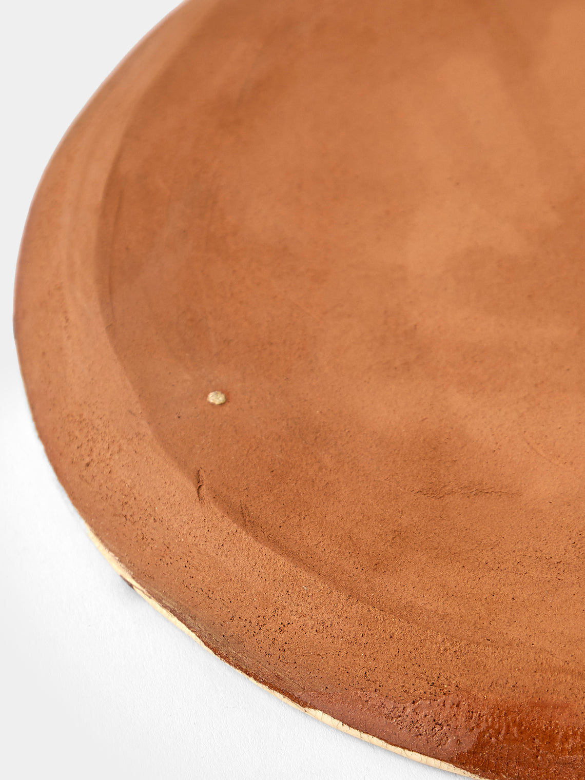 Aono Pottery - Slipware Round Plate - Cream - ABASK