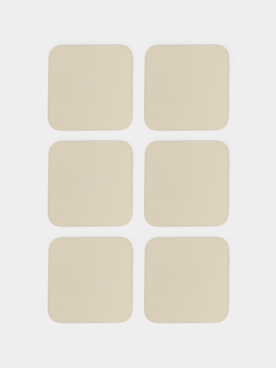 Giobagnara x Poltrona Frau - Leather and Walnut Coasters with Holder (Set of 6) -  - ABASK