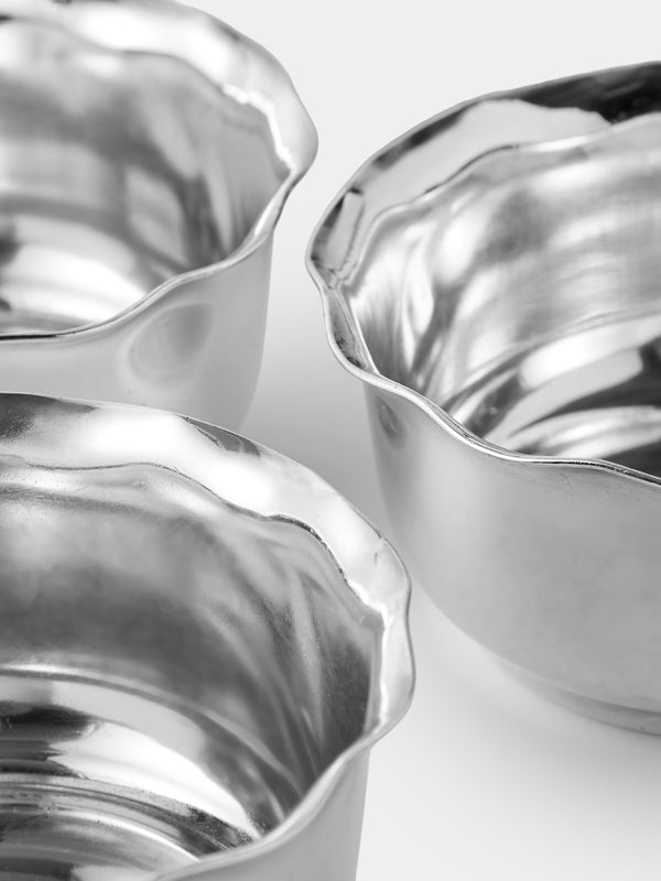 Antique and Vintage - 1954 Gio Ponti Silver-Plated Dishes (Set of 6) - Silver - ABASK