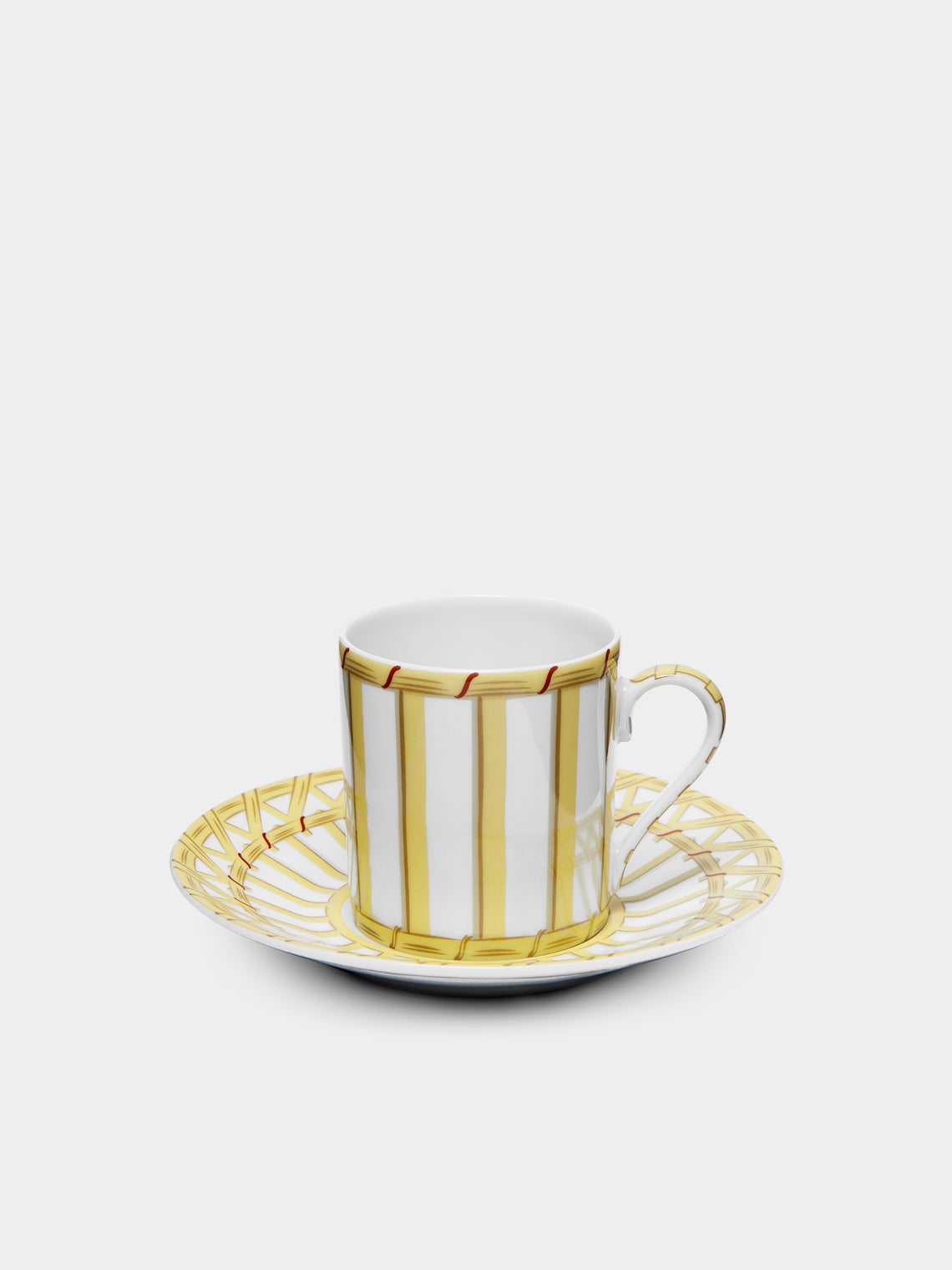 Pinto Paris - Vannerie Cottage Porcelain Coffee Cup and Saucer -  - ABASK - 