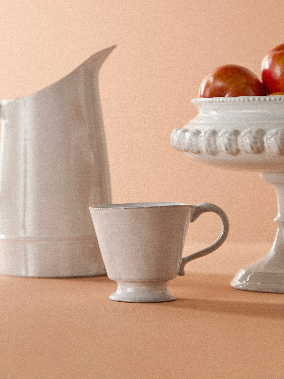 Astier de Villatte - Elisabeth Hand-Glazed Ceramic Teacup - White - ABASK