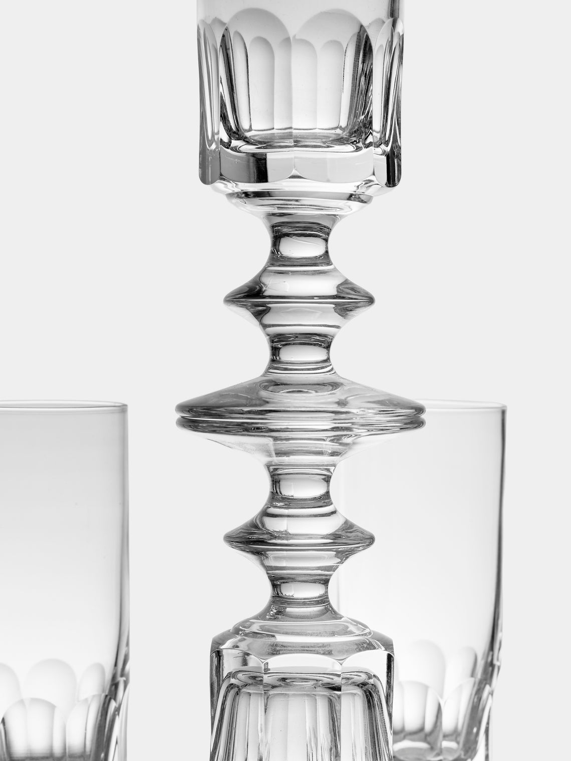 Antique and Vintage - Mid-Century Bayel Crystal Champagne Flutes (Set of 10) - Clear - ABASK