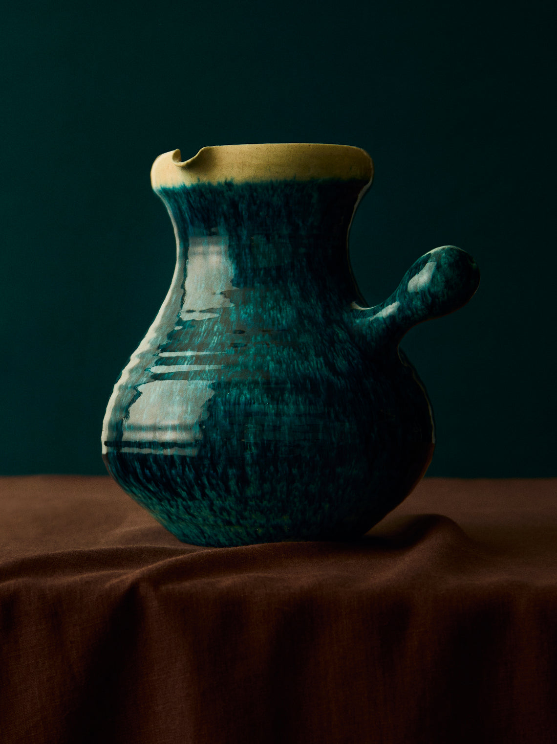 Antique and Vintage - 1950s Accolay Ceramic Large Jug -  - ABASK